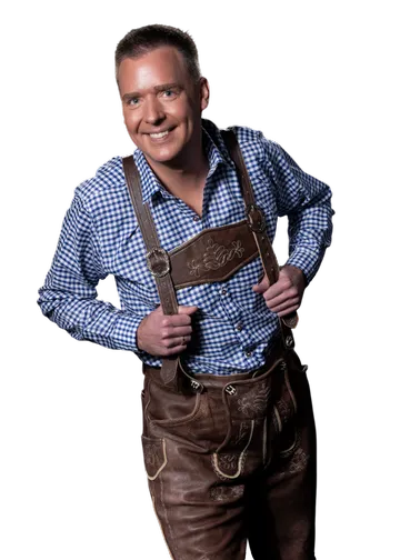Richard Hollands 11 in lederhosen